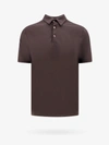 Zanone Polo Shirt In Brown