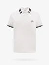 Moncler Logo-patch Stripped Polo Shirt In White