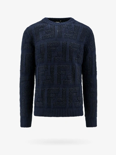 Fendi Sweater In Blue