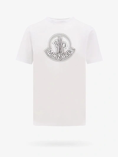 Moncler Logo Cotton T-shirt In White