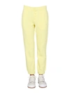 Helmut Lang Jogging Pants With Buttons In Yellow