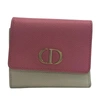 DIOR DIOR GREY LEATHER WALLET  (PRE-OWNED)