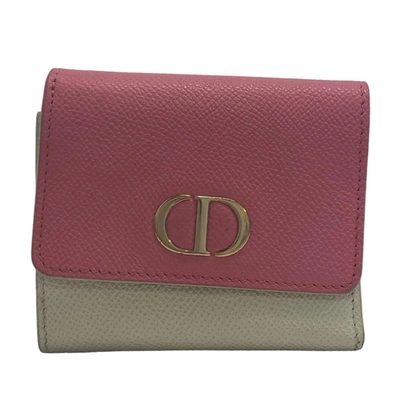 Dior Grey Leather Wallet  ()