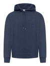 Maison Kitsuné Bold Fox Head Patch Oversize Hoodie In Blue
