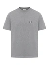 Maison Kitsuné Fox Head Patch T-shirt In Grey