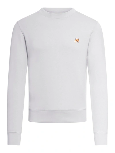 Maison Kitsuné Fox Head Patch Regular Sweatshirt In Grey