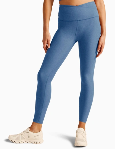 Beyond Yoga Spacedye At Your Leisure High Waisted Midi Legging In Blue