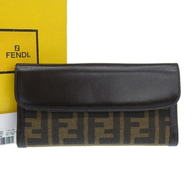 Fendi Zucca Brown Canvas Wallet  ()