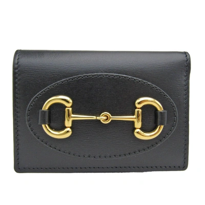 Gucci Horsebit Black Leather Wallet  ()