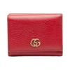 GUCCI GUCCI RED LEATHER WALLET  (PRE-OWNED)