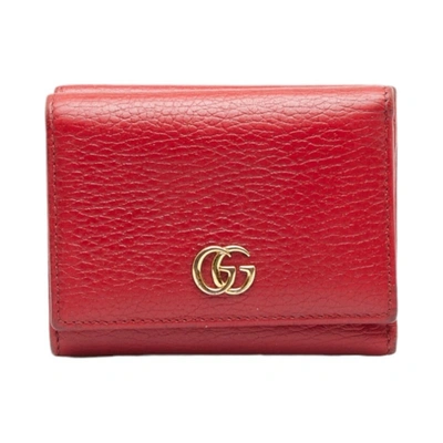 Gucci Red Leather Wallet  ()