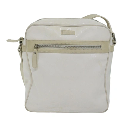 Gucci White Canvas Shoulder Bag ()