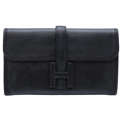 Hermes Hermès -- Black Leather Wallet  ()