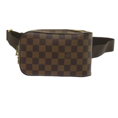 Pre-owned Louis Vuitton Geronimos Brown Canvas Shoulder Bag ()