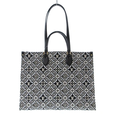 Pre-owned Louis Vuitton Onthego Grey Canvas Tote Bag ()