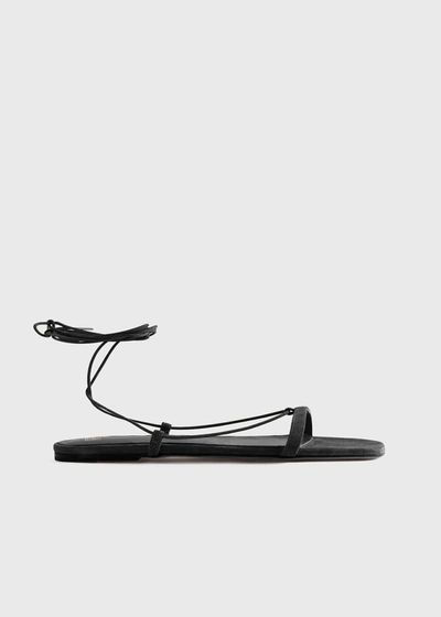 Totême Toteme Suede Sandals For Women In Black
