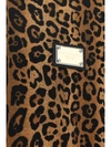 Dolce & Gabbana Logo Plaque Leopard Print Sweatshirt In Leo Ingrand Marrone