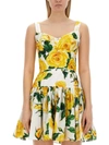 Dolce & Gabbana All-over Print Top Bustier In Multicolour