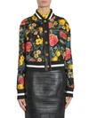 FAUSTO PUGLISI FLORAL PRINT BOMBER JACKET,7703381
