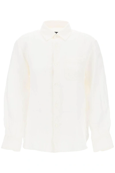 Apc Camicia Sela In Puro Lino In White