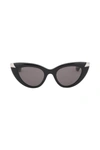 ALEXANDER MCQUEEN ALEXANDER MCQUEEN PUNK RIVET CAT EYE SUNGLASSES FOR