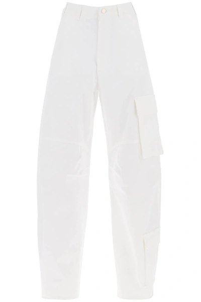 Darkpark Rose Cargo Pants In White