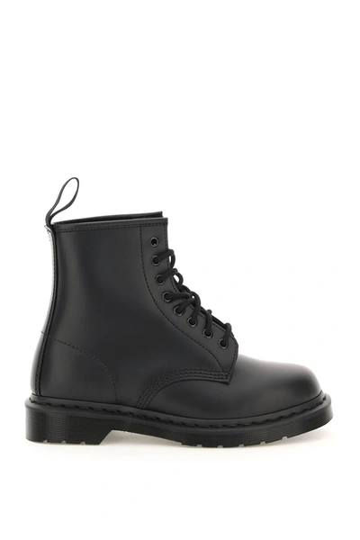 Dr. Martens 1460 Mono Smooth Lace-up Combat Boots In Black