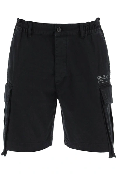 Dsquared2 Urban 64 Cargo Bermuda Shorts In Black