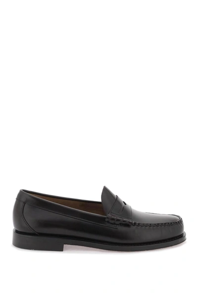 Gh Bass G.h. Bass Weejuns Larson Penny Loafers In Black Lthr