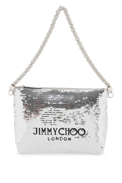 Jimmy Choo Callie Shoulder Bag In Silver