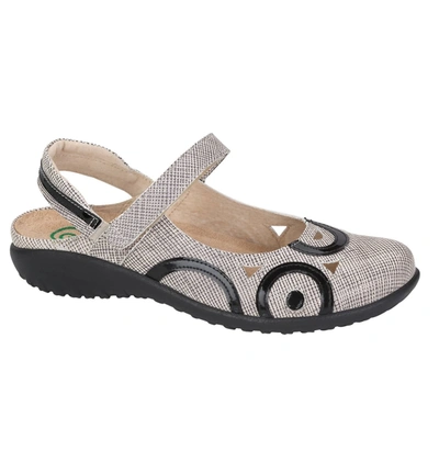 Naot Rongo Mary Jane Shoes In Fishnet Leather In Multi
