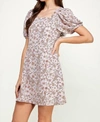Ellison Square Neck Lilacs Dress In Purple In Purple