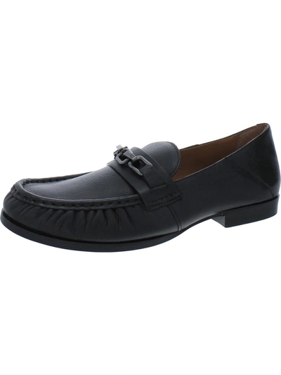 Gentle Souls By Kenneth Cole Janella Womens Leather Slip-on Loafers In Black