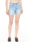 Pistola Nova High Rise Jean Shorts In Wave Vintage In Blue