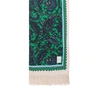 ZIMMERMANN COTTON TEXTURED TOWEL IN GREEN PAISLEY