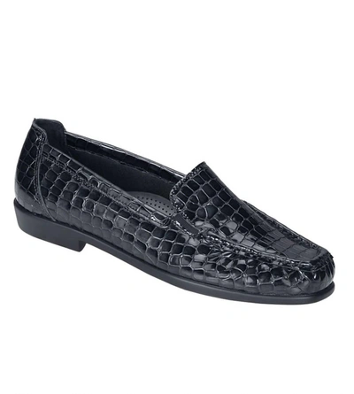 Sas Women's Joy Loafer - Wide In Black Croc