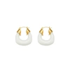 Hjane Jewels Elanor Hoops Earrings In Clear In Multi