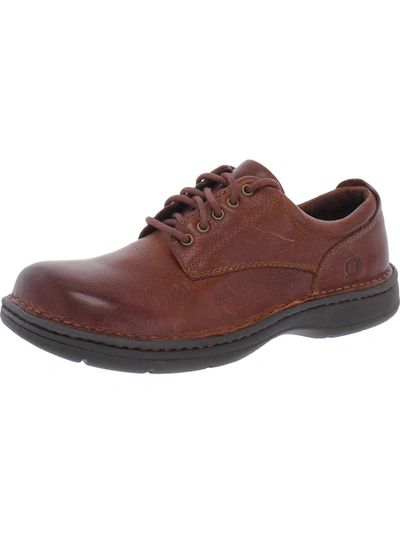 Born Mens Lace Up Casual Casual And Fashion Sneakers In Brown