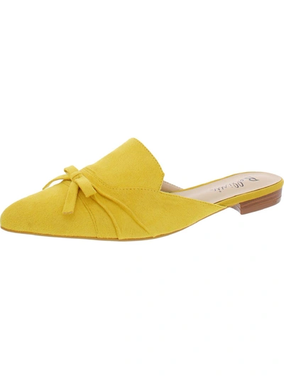 Bellini Flick Mule Womens Slip On Dress Mules In Yellow