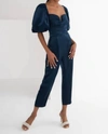 Amanda Uprichard Santucci Jumpsuit In Ink Navy In Multi
