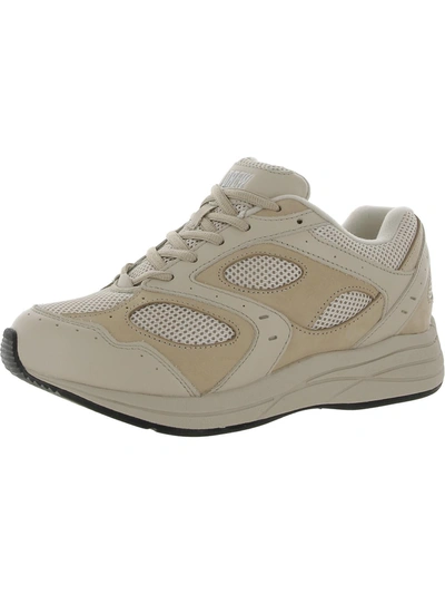 Drew Flare Womens Leather Lifestyle Running Shoes In Beige