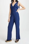 CUPCAKES AND CASHMERE TOPEKA JUMPSUIT IN LAPIS