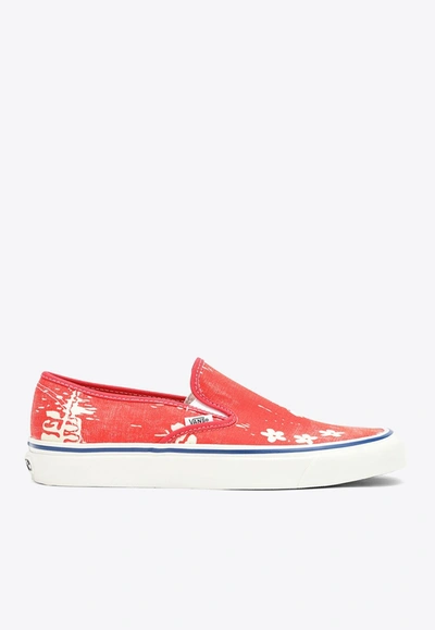 Vans Slip On 48 Deck Dx Trainers In Red