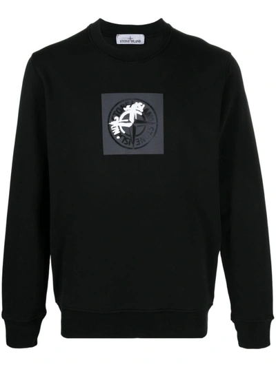 Stone Island Sweatshirt Black Cotton