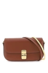 Apc A. P.c. Grace Bag In Leather With Shoulder Strap In Hazelnut