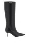 Acne Studios Stivali In Pelle Con Punta Affusolata In Black