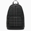 BURBERRY BURBERRY CHARCOAL GREY NYLON BACKPACK ROCCO