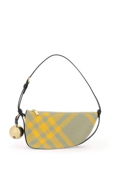 Burberry Sling Shield Check-pattern Shoulder Bag In Multi