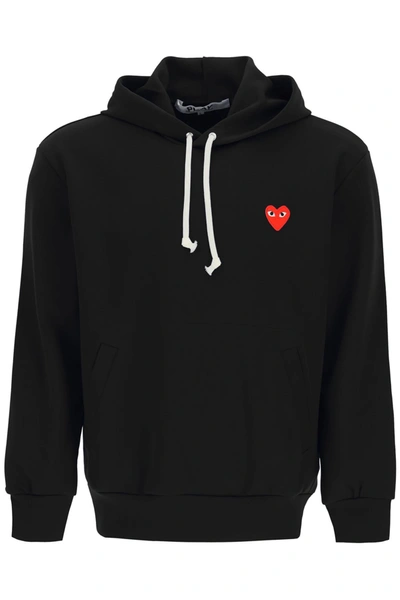 Comme Des Garçons Play Play Zip Hooded Sweatshirt In Multi-colored