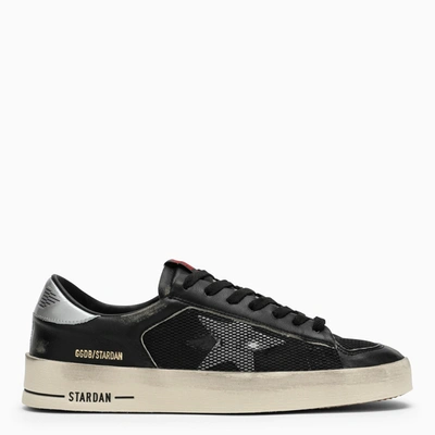 GOLDEN GOOSE GOLDEN GOOSE STARDAN BLACK LEATHER LOW TRAINER